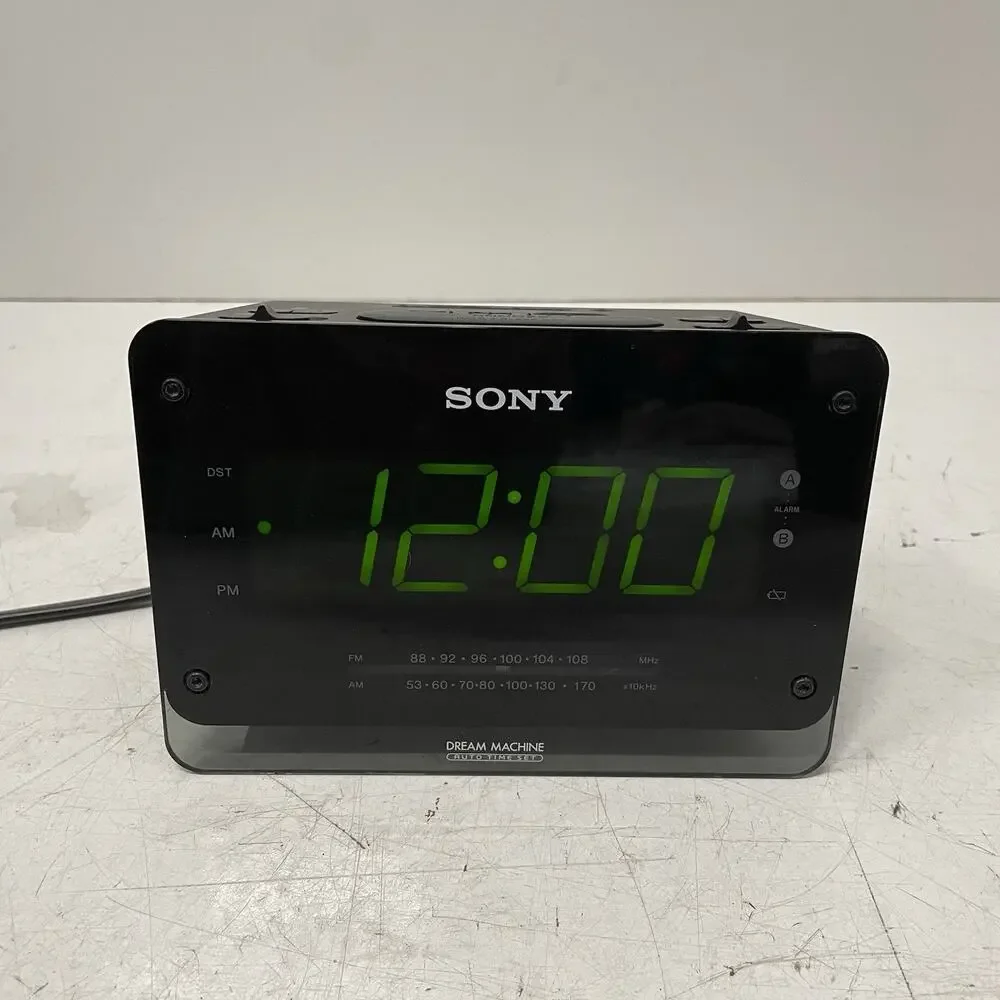 Sony Dream Machine FM/AM Auto Time Set Digital Clock Radio Model Number ICF-C414